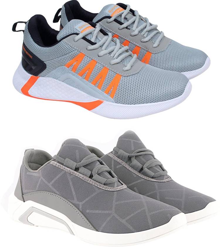 Combo Pack of 2 Sports Training & Gym Shoes For Men