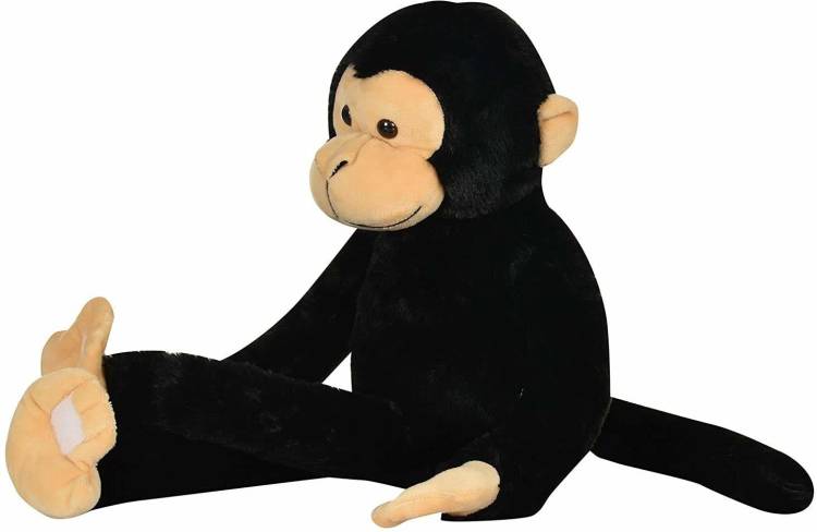 True Basket Super Soft Long Monkey Stuffed Soft Toy - 52 Inch (Black) - 52 inch (Black) - 52 cm