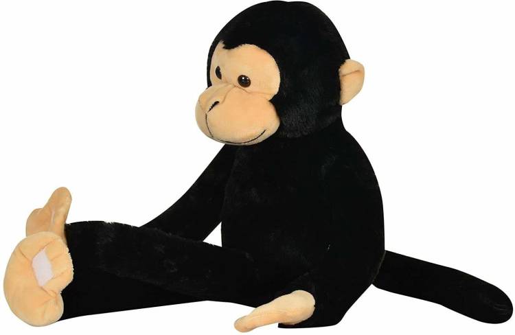 True Basket Super Soft Long Monkey Stuffed Soft Toy - 52 Inch (Black) - 52 inch (Black)  - 52 cm