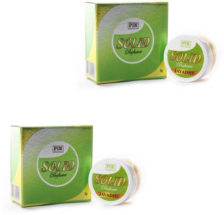 PIK Product Pack of 2 Solid Perfume Javadhu cream type perfume for Underarms , neck area - Long lasting Fragrance Perfume  -  10 ml