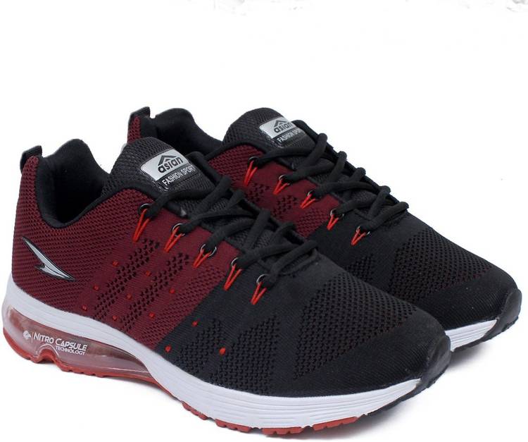 Worldcup-03 Running shoes for boys | sports shoes for men | Latest Stylish Casual sneakers for men | Lace up lightweight black shoes for running, walking, gym, trekking, hiking & party Running Shoes For Men