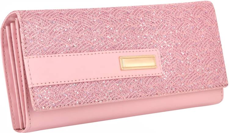 Casual, Party, Formal Pink  Clutch  - Regular Size Price in India