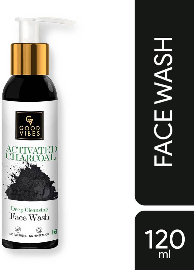 GOOD VIBES Deep Cleansing Activated Charcoal  (120 ml) Face Wash Price in India