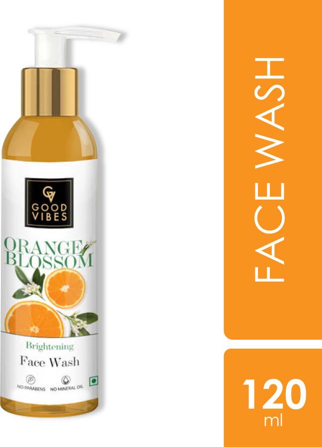 GOOD VIBES Skin Brightening Orange Blossom  (120 ml) Face Wash Price in India