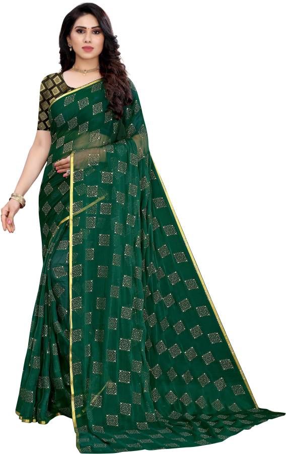 Printed Daily Wear Chiffon Saree Price in India