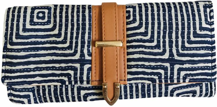 Casual Blue, White  Clutch Price in India