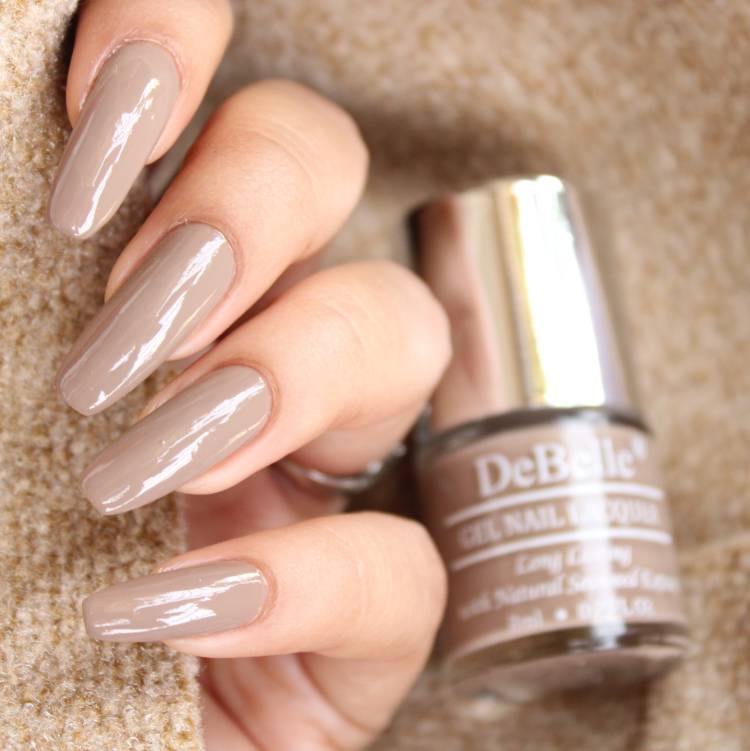 DeBelle Gel Nail Lacquer Light Brown -Nail polish 8ml Coco Bean Price in India