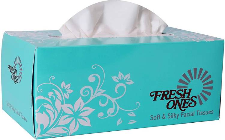 Fresh Ones Facial Tissues 100 Pulls 2 Ply Soft & Silky Pack of 1 Napkins Price in India