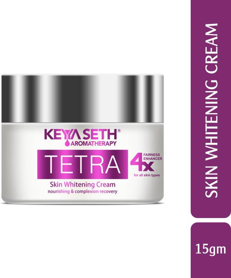KEYA SETH AROMATHERAPY Tetra Skin Whitening Cream- Rejuvenates Skin Complexion Nourishes, Hydrates, Promotes Even & Brighter Skin Tone with Jasmine and Sweet Orange Essential Oil Price in India