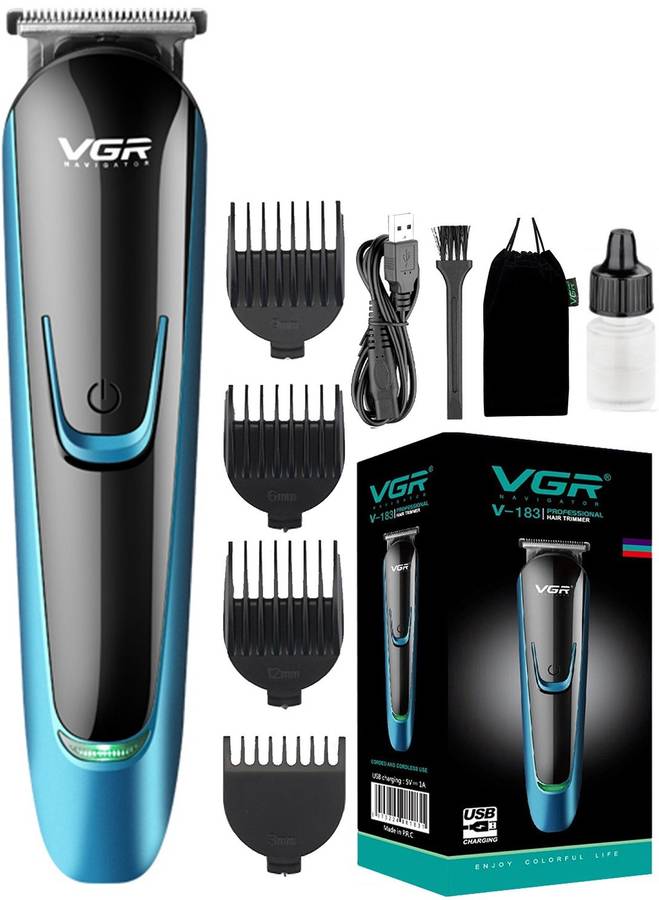 VGR V-183 Professional Rechargeable Hair Clipper Runtime: 120 min Trimmer for Men