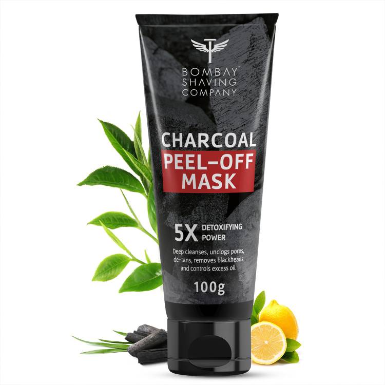 BOMBAY SHAVING COMPANY Activated Charcoal Peel Off Mask | Cleans Pores, Removes Blackheads & De-Tans (100g) | Made in India Price in India