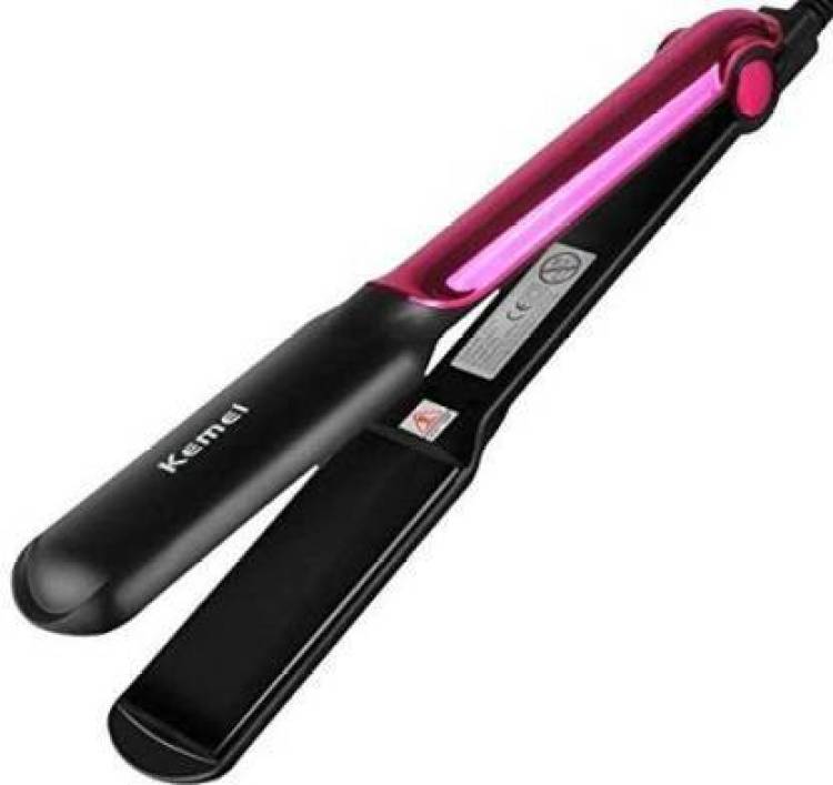 Kemei KM-428 Ceramic Professional Electric Hair Straightener with Temperature Control and Digital Display Hair Straightener (Multicolor) Hair Straightener Price in India