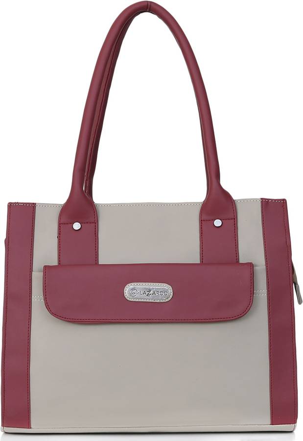 Women White, Maroon Shoulder Bag