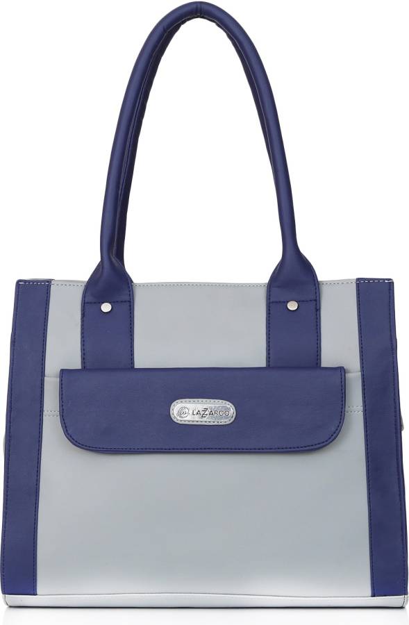 Women Grey, Blue Shoulder Bag Price in India