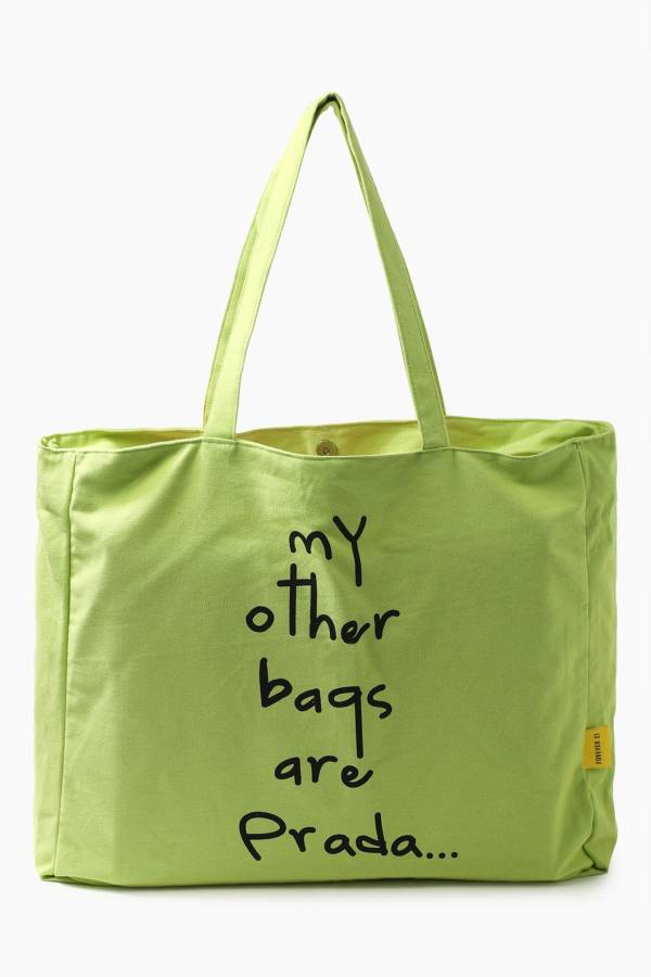 Women Green Tote - Extra Spacious Price in India