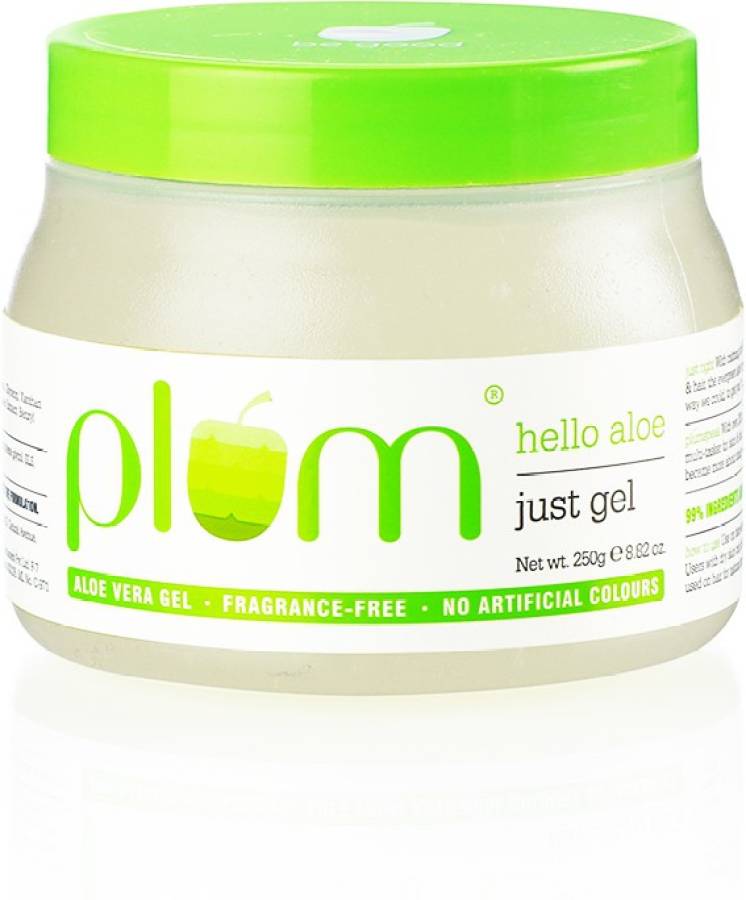 Plum Hello Aloe Just Gel | Aloe Vera Gel For All Skin & Hair Types | 99% Natural Price in India