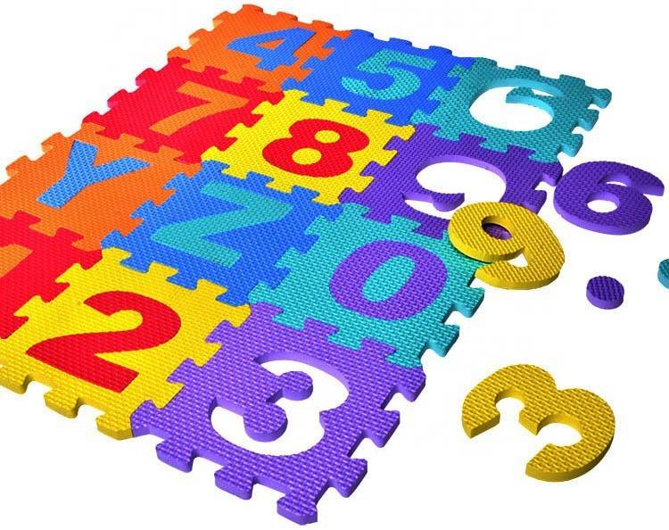 AMG Music 36 Pieces Mini Puzzle Foam Mat for Kids, Interlocking Learning Alphabet and Number Mat for Kids 11 X 11 cm Each Peace with 1 cm Thickness of Mats Educational Toys for kids - Multi-Color