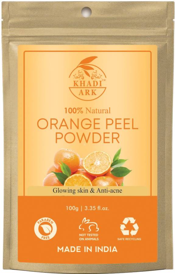 Khadi Ark 100% Pure Natural Orange Peel Powder for Natural Glowing Price in India