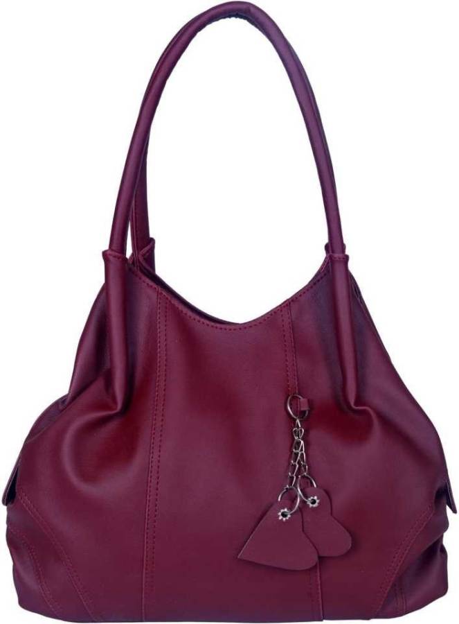 Women Maroon Shoulder Bag - Extra Spacious Price in India