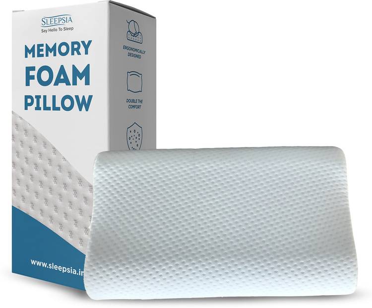 Sleepsia Memory Foam Geometric Sleeping Pillow Pack of 1