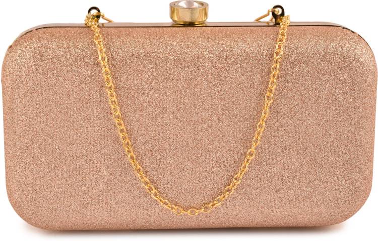 Party Peach  Clutch  - Mini Price in India