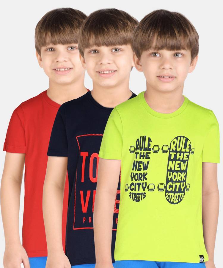 Boys Graphic Print Pure Cotton T Shirt