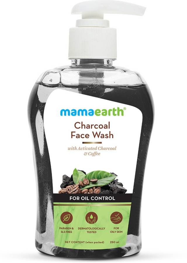 MamaEarth Charcoal  with Activated Charcoal & Coffee for Oil Control Face Wash Price in India