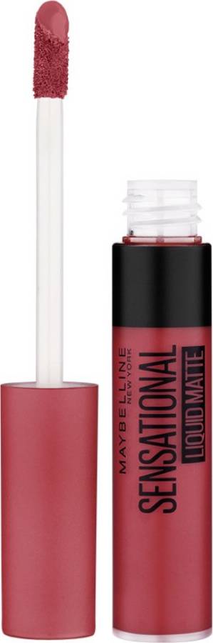 MAYBELLINE NEW YORK Sensational Liquid Matte Lipstick, 22 Peach Addict, 7 g - Liquid Lipstick Shades Delivering Intense Matte Color Effect Price in India