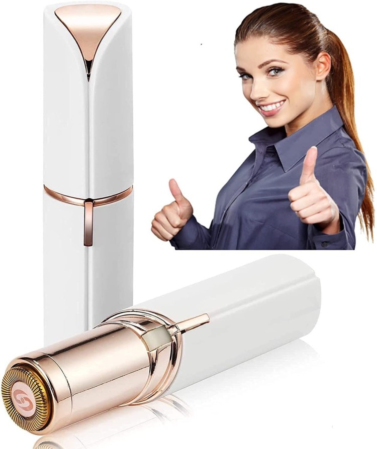 FRESTYQUE Flawless Womens lady shaver USB Rechargeable Painless Electric  Eyebrow Trimmer Facial Hair Remover  JioMart