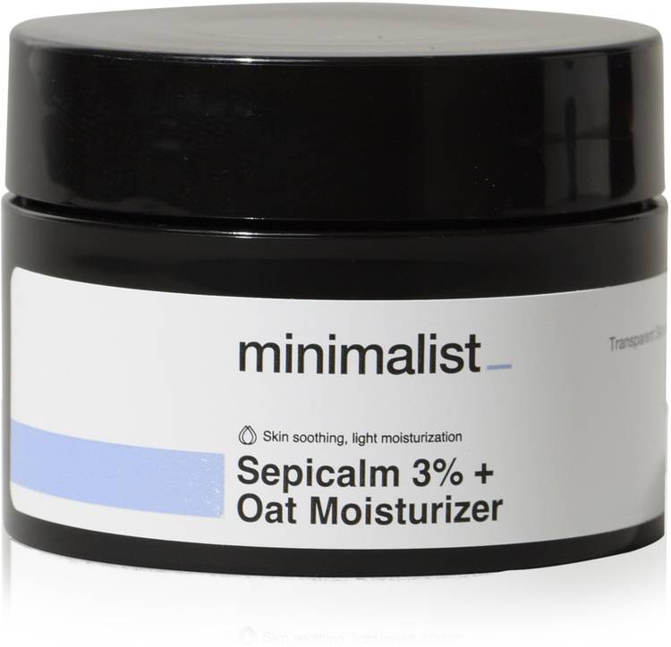 Minimalist 3% Sepicalm + Oats Face Moisturizer for Men & Women | Lightweight, Non comedogenic & Fragrance free Face Cream Price in India