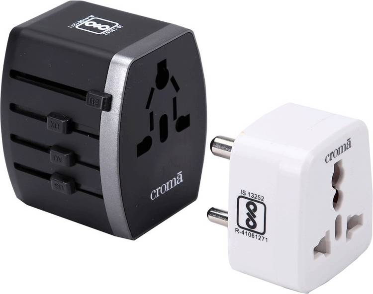 Croma Universal USB and Type-C Adapter CREP0148 Worldwide Adaptor