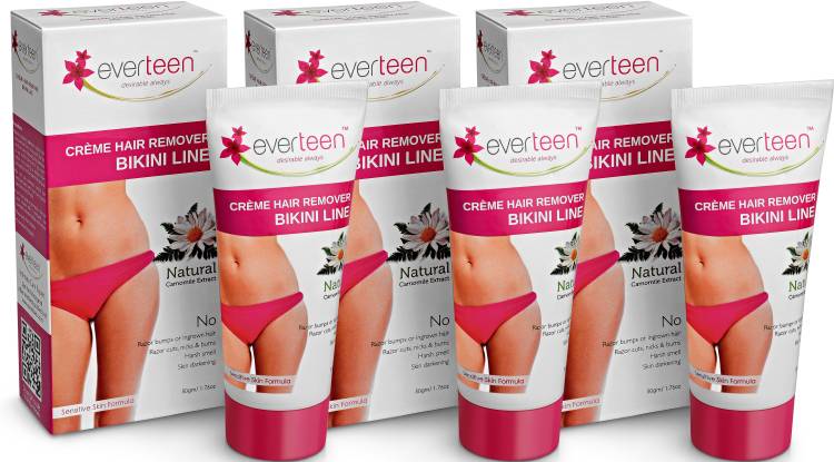 everteen creme hair remover bikini line pack of 3 Cream Price in India
