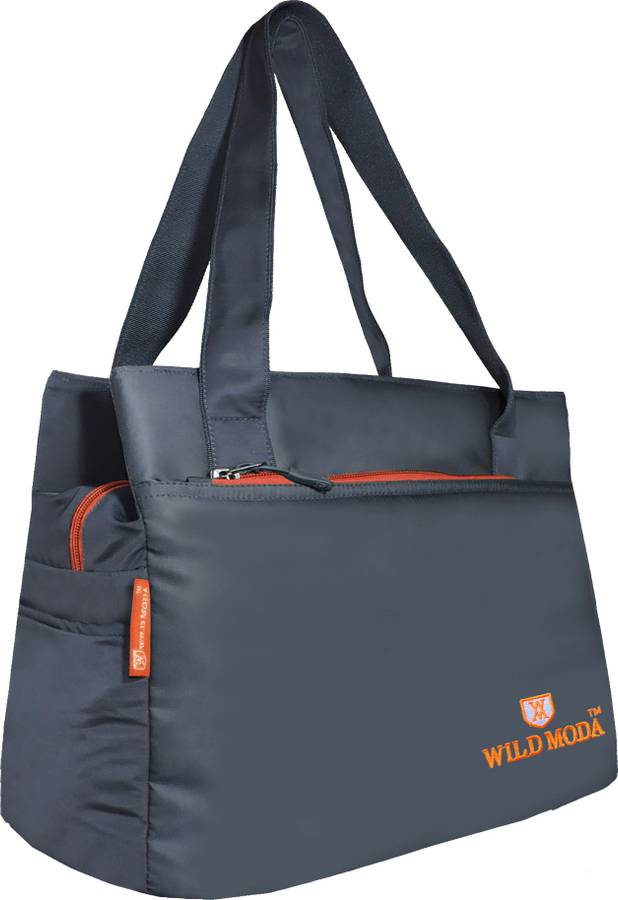 Women Grey, Orange Shoulder Bag