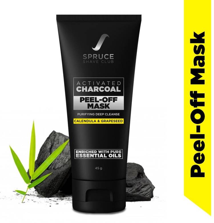 SPRUCE SHAVE CLUB Charcoal Peel Off Mask for Blackheads & Bright Skin Price in India