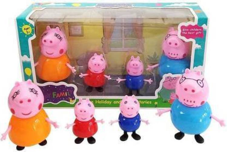 3dseekers Peppa Pig Family 4-Figure Pack