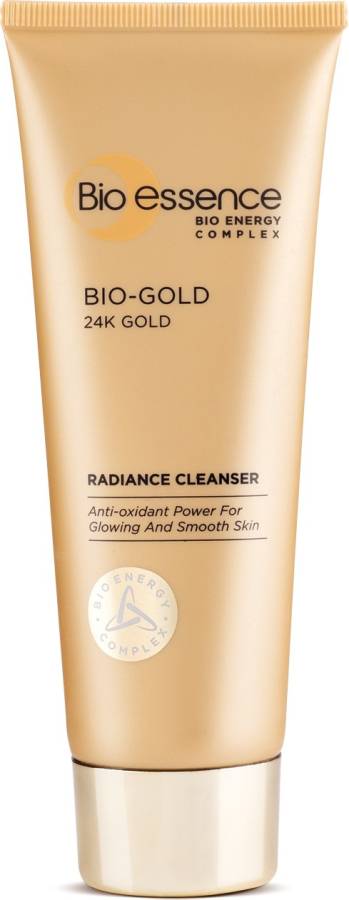Bio-Essence Bio-Gold Radiance Cleanser | With Pure 24K Gold & Bio-Energy Complex, Anti-Aging, Anti-Oxidant, Gentle Deep-Cleansing Without Skin Tightening, Instantly Refreshes Face Wash Price in India