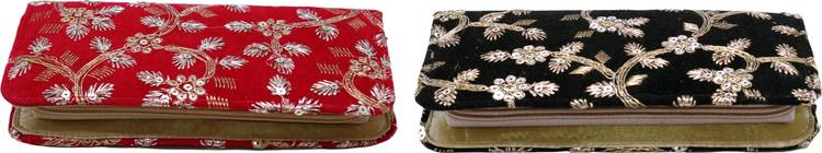 Formal, Party, Casual Red, Green Clutch