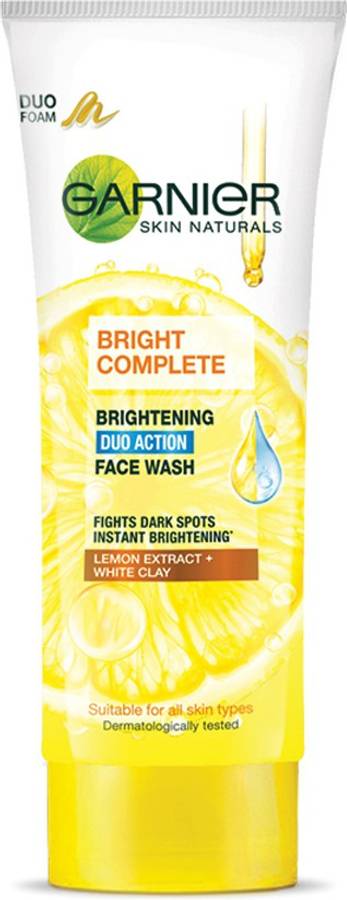 GARNIER Bright Complete BRIGHTENING DUO ACTION , 100g Face Wash