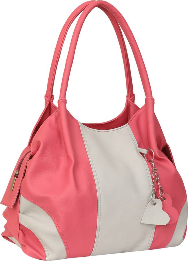 Women Pink, White Shoulder Bag Price in India