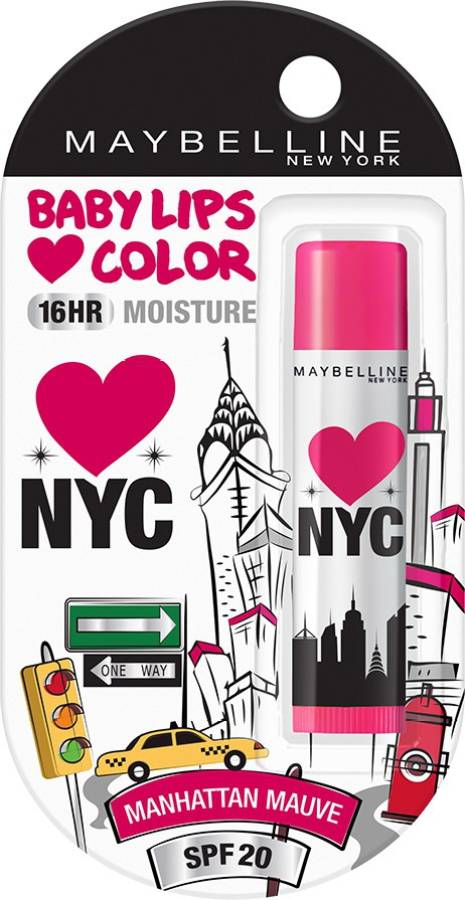 MAYBELLINE NEW YORK Baby Lips Loves NYC Lip Balm manhattan mauve Price in India