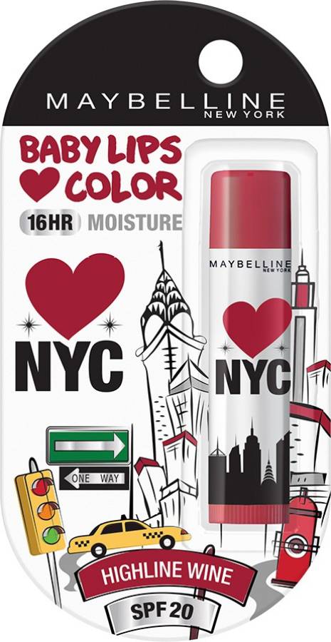 MAYBELLINE NEW YORK Baby Lips Loves NYC Lip Balm High line wine Price in India