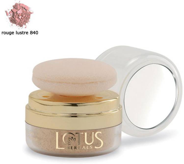 LOTUS HERBALS Naturalblend Translucent Loose Powder with Auto Puff SPF-15, Rouge Lustre 840 Compact Price in India