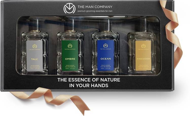 THE MAN COMPANY Luxury EDP Perfume for Men | Long Lasting Fragrance | Premium Spray | Gift Set for Men | 30ml *4 Eau de Parfum  -  120 ml