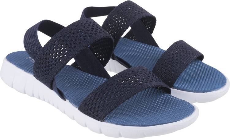 Women Navy Flats Sandal Price in India