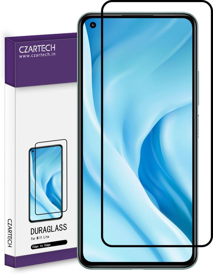 CZARTECH Edge To Edge Tempered Glass for Mi 11 Lite