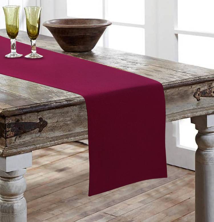 AIRWILL Maroon 152 cm Table Runner