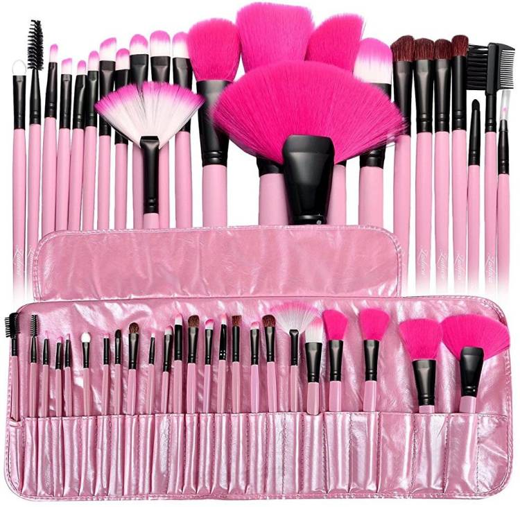 HUDABAR make up brush 24 pc pink Price in India