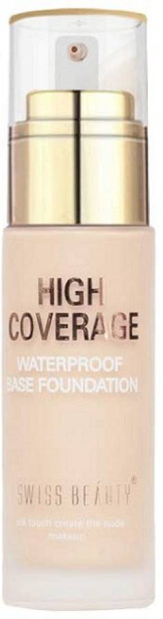 SWISS BEAUTY High Coverage 03 Natural Beige Foundation 60 gm pack of 1 Foundation Price in India