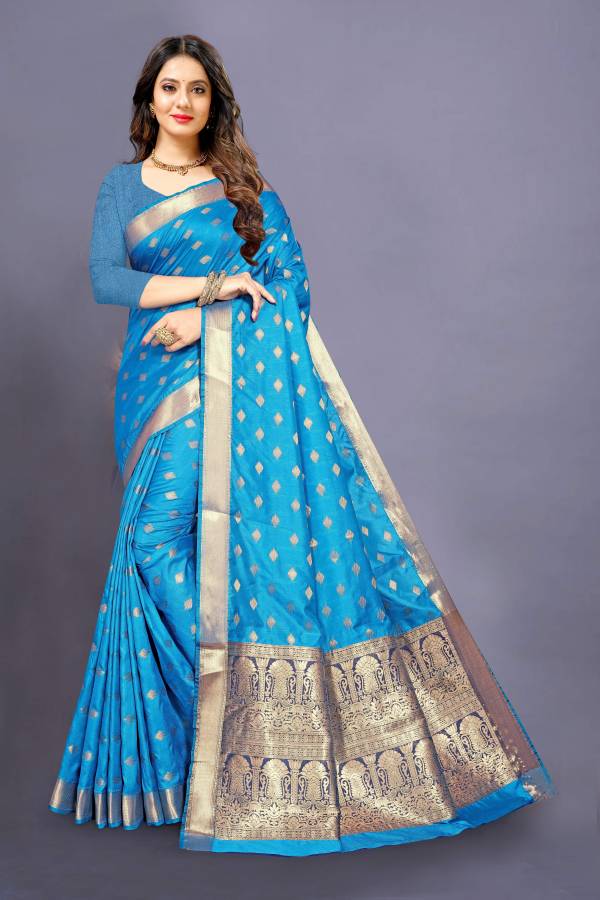 Woven, Temple Border Arani Pattu Art Silk, Pure Silk Saree Price in India