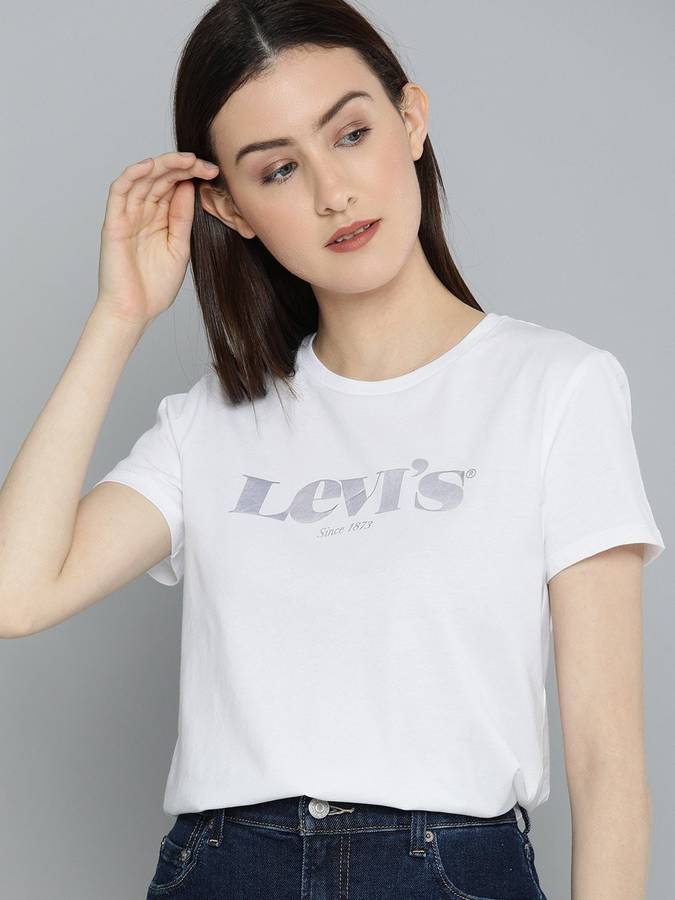 Printed Women s White T-Shirt